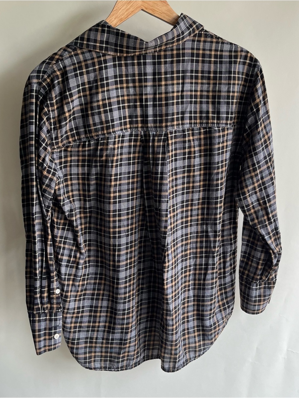 Everlane Plaid Button Up Shirt Sz 2 Women’s Long Sleeve Collared EUC - Picture 4 of 4